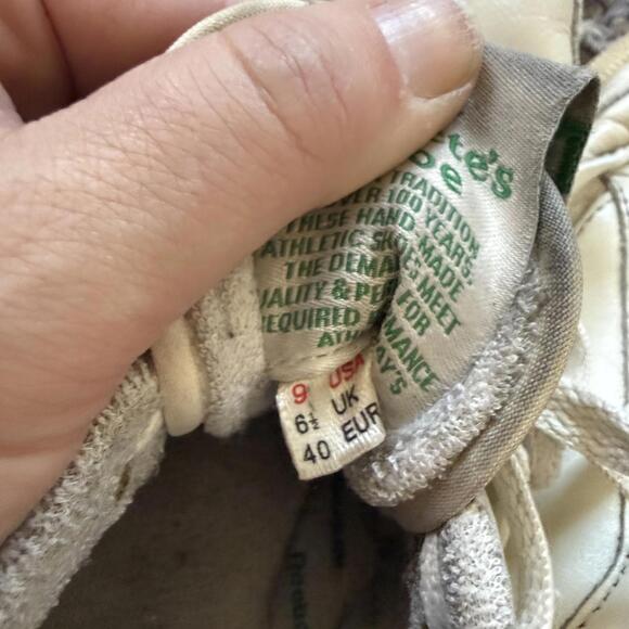 Reebok Club C Vintage Leather Sneakers Cream Green Womens 9 - Picture 6 of 6